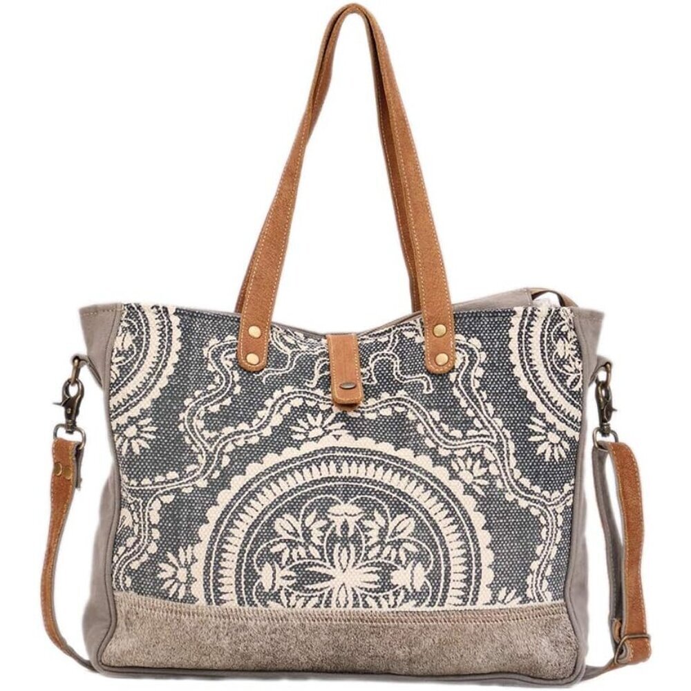 Canvas Purse for Women Lightweight Zipper Travel Shoulder Bag
